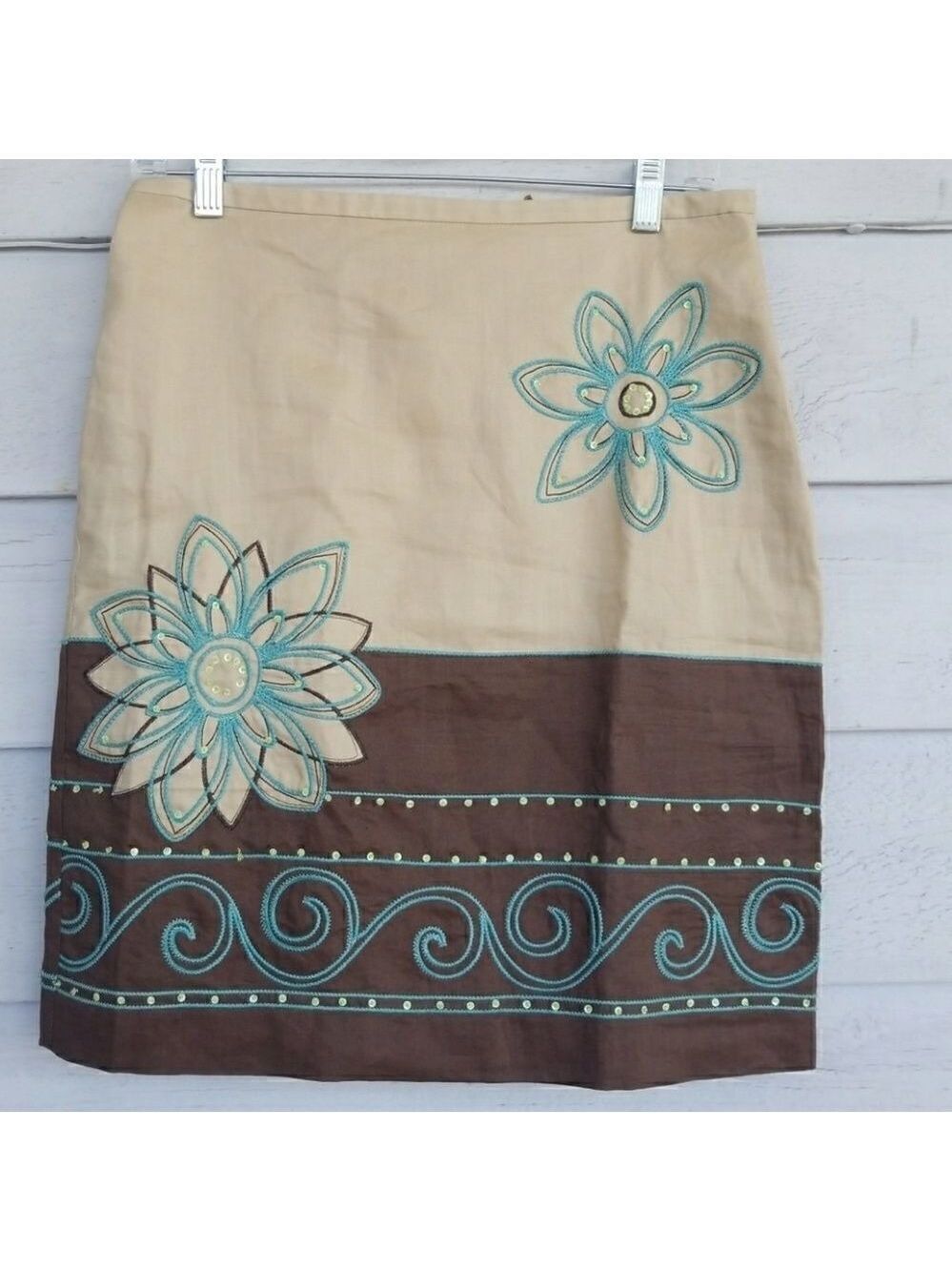 𝅺FLORAL EMBROIDERED LADIES SKIRT BY CUTE OPTIONS